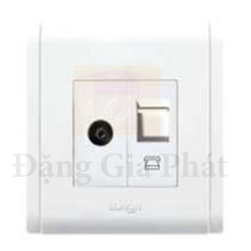 Ổ cắm tivi + Ổ cắm điện thoại RJ11